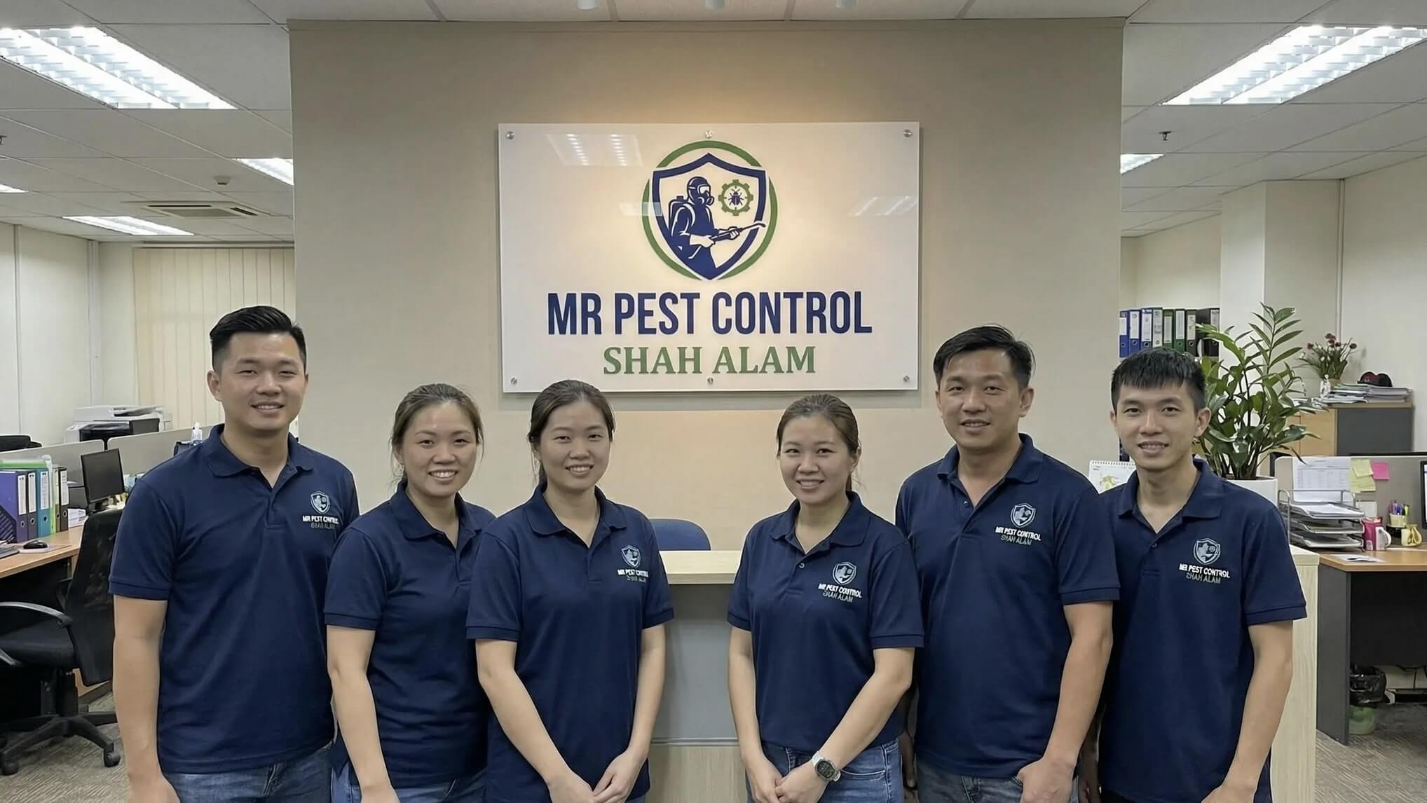 Mr Pest Control Shah Alam team at our Kota Kemuning office