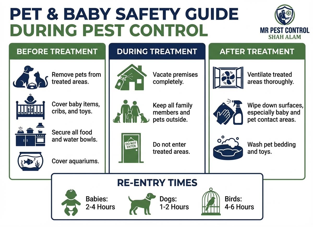 Pet and Baby Safety Guide During Pest Control