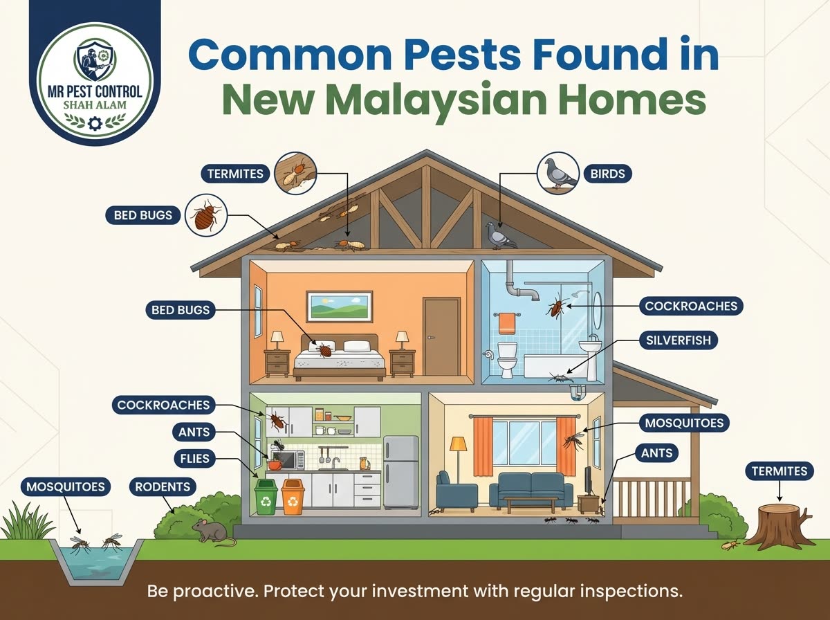 Common Pests Found in New Malaysian Homes