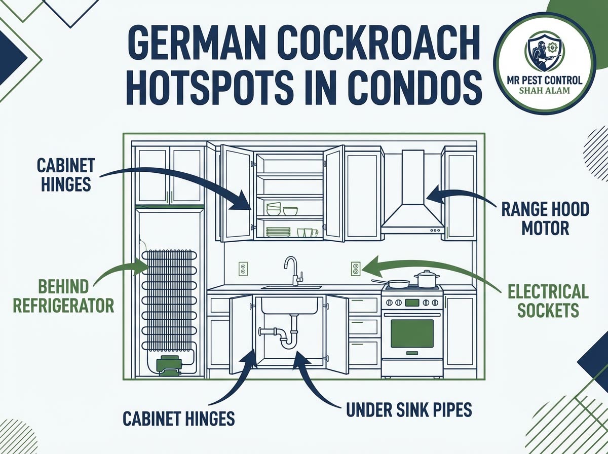 German Cockroach Infestation Hotspots in Condos