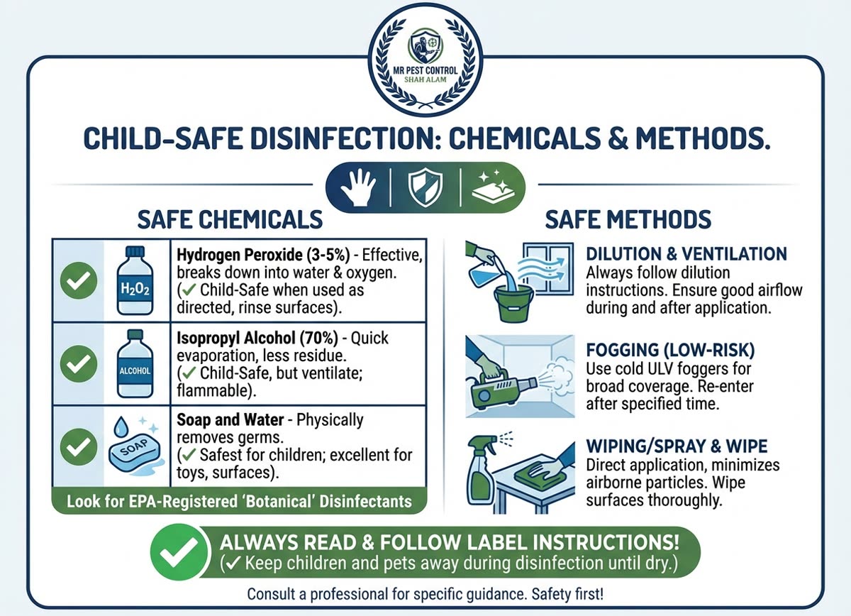 Child-Safe Disinfection Methods