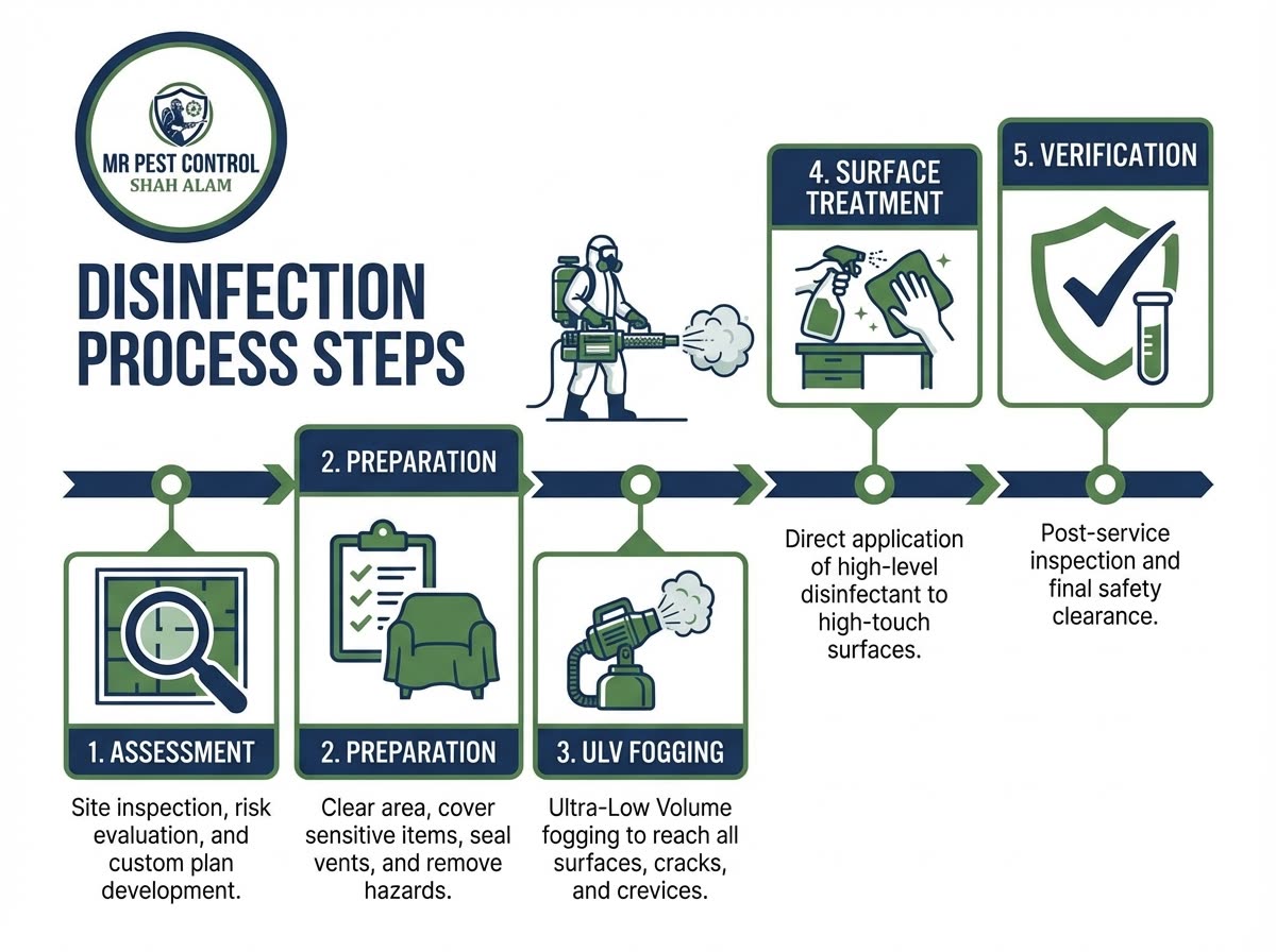 Disinfection Process Steps