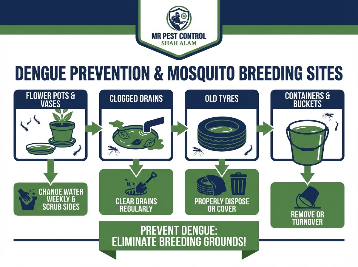 Dengue Prevention β Common Mosquito Breeding Sites